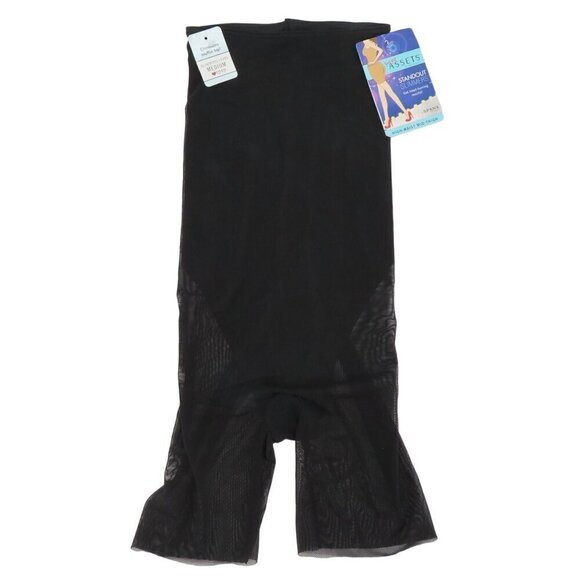 Assets By Spanx Other - Assets by Spanx Womens Small Black High Waist Mid Thigh Shapewear Shorts NEW